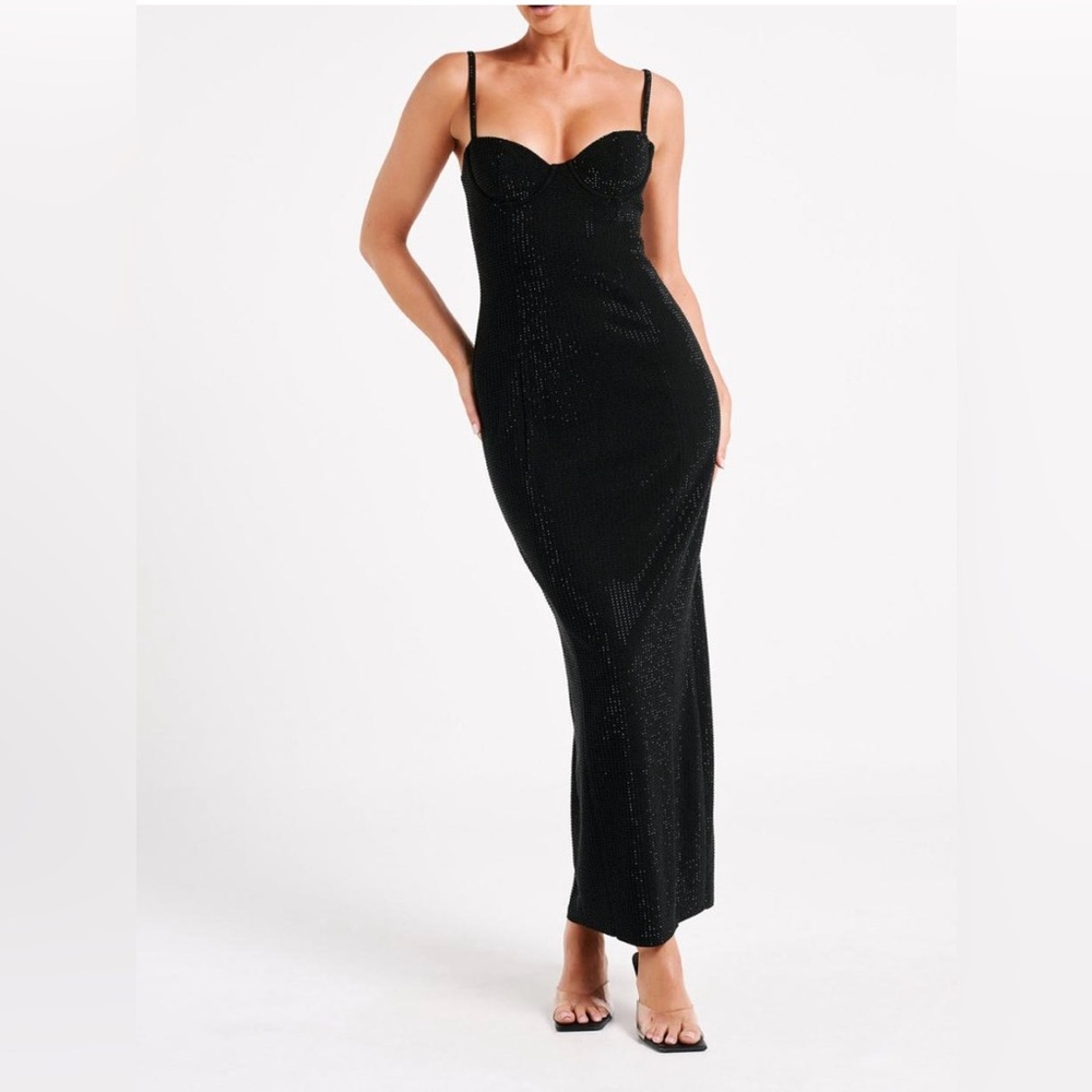 Meshki Rhinestone Maxi Dress - Picture 2 of 5